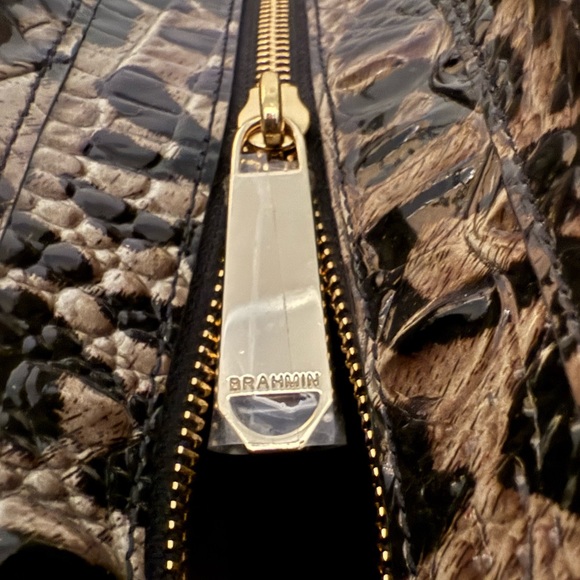 NWT Brahmin Snow Leopard Melbourne Misha - Picture 10 of 12